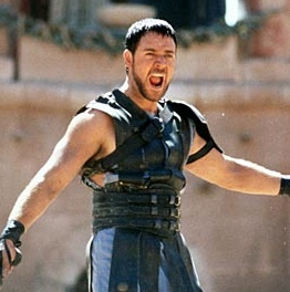 Il gladiatore in versione gonfiabile