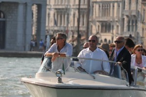 Clooney è arrivato a Venezia
