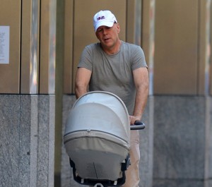 Bruce Willis fa il papà