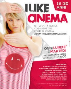 I Like Cinema: in sala con 4 euro