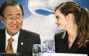 Emma Watson al forum di Davos con i grandi della Terra