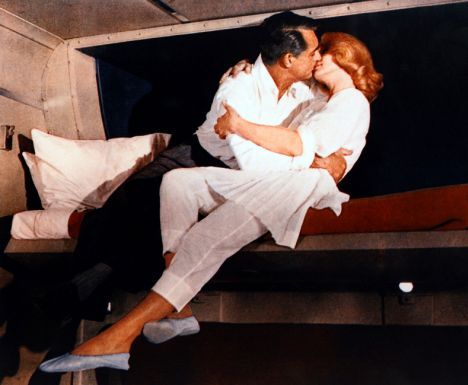 Cary Grant ed Eva Marie Saint in Intrigo internazionale