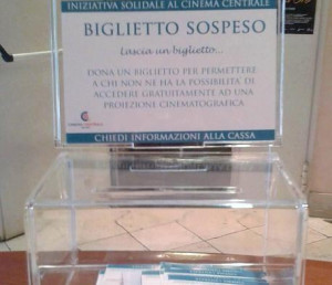 Biglietto sospeso al cinema Centrale