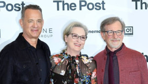 Steven Spielberg, Meryl Streep e Tom Hanks presentano The Post